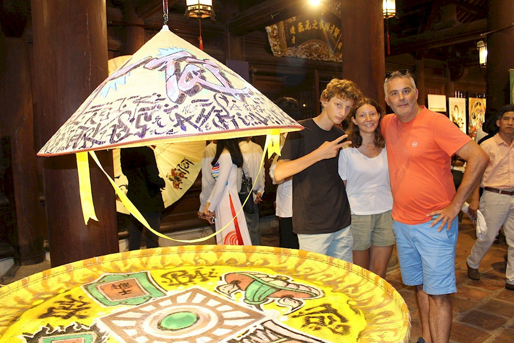 Art exhibitions are displayed at the Temple of Literature - National University